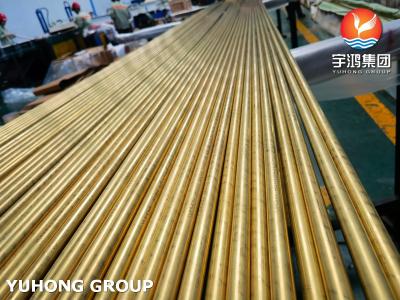 China ASTM B111 ASME SB111 C68700 Aluminum Brass Tube For Heat Exchanger for sale