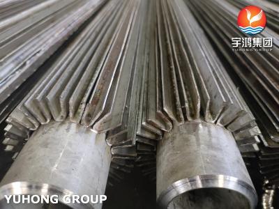 China Stainless Steel 316L Longitudinal Finned Tube Heat Exchanger U Channel Fin Tube for sale