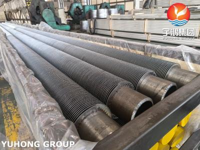 China HFW Solid Plain Finned Tube , ASTM A335 P22 Alloy Steel Seamless Pipe For Boiler for sale
