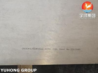 China ASTM A240 SS316L 1.4404 S31603 Stainless Steel Plate For Oil And Gas for sale