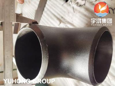 China CARBON STEEL BW FITTING ASTM A234 WPB ELBOW OIL BLACK COATED B16.9 for sale