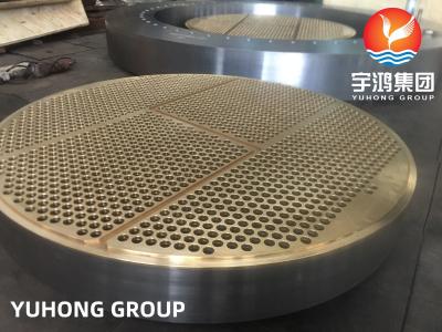 China ASTM B171 C46400 / C44300 Brass Alloy Tube Sheet Heat Exchanger Tube Plate for sale