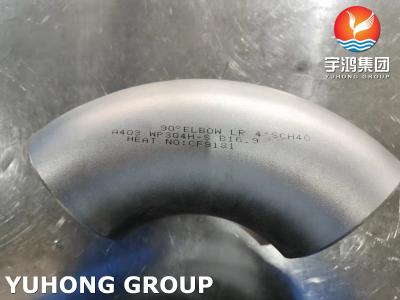 China ASTM A403 WP304H Stainless Steel 90 Deg. LR Elbow ASME B16.9 Buttweld Fitting for sale