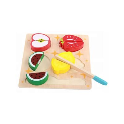 China Wooden Fruits and Vegetables Cut Wooden Toys Puzzle Toys for sale