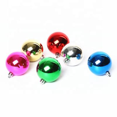 China Plastic Color Ball Bottom Smooth Christmas Tree Ornaments for sale