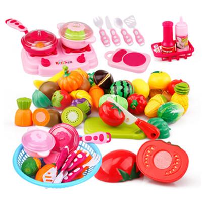 China ABS Wholesale Children Pretend Play Toy Cutting Vegetables And Fruit Plastic Toy For Kids for sale