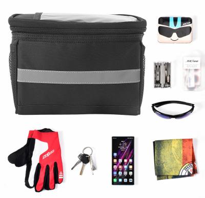 China PVC 2021 New Bicycle Mountain Bag Heat Insulation Front Handle Bag High Sensitive Touch Screen Car Main Bag First for sale