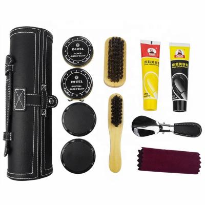 China Shoe care personalized shoe care kit and travel man polish kit for cleaning for sale