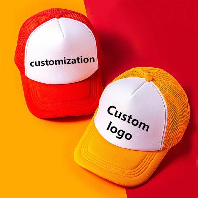 China Wholesale Sublimation Trucker Hat Adults Children Size Sports Baseball Mesh Foam Hat Trucker Hat Parent-child Empty Hat COMMON for sale