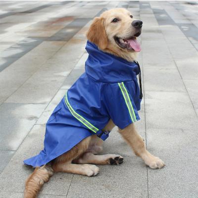 China Wholesale Warm Viable Large Dogs Raincoats Adjustable Pets Waterproof Lightweight Clothes Rain Jackets for sale