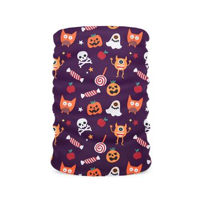 China Skin Friendly Factory Wholesale Halloween Neck Cuff Bandana Cooling Seamless Multifunctional Scarf For Kids for sale