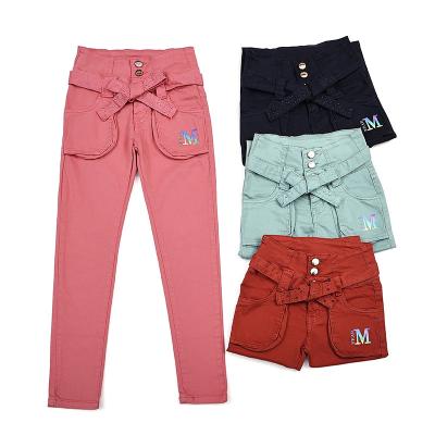 China Color Fade Proof Vendors New 2022 Winter Trend Pants Child Carco Knickers Long Pencil Pants Girls Fashion Pants for sale