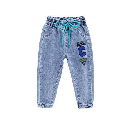 China Color New Design Fade Proof 2022 Toddler Pants Kids Walker Drawstring Elastic Waist Baby Jeans Pencil Jeans Kids Girls Denim for sale