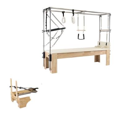 China Bodybuidling Factory Cadillac Pilates Set Multi Functional With Maple Oak Aluminum Materials Tower Reformer Pilat Half Bed for sale