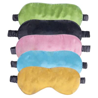 China Airplane Cotton Velvet Travel Eye Masks Funny Cool Silk Satin Sleep Eye Patches for sale