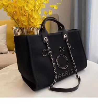 China New Fashion Retro Motion Sensing Beach Pearl Bag Shoulder Canvas Bag Women Decoration Handbag for sale