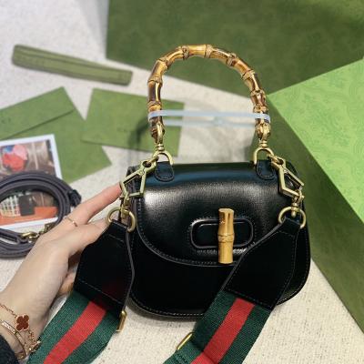 China High quality fashion light shoulder ladies luxury bamboo multicolor soft shoulder bag new one for sale