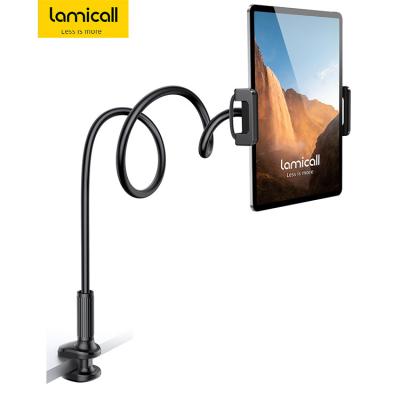 China Lamicall LS07 Adjustable Gooseneck Tablet Stand Bedside Mount Flexible Tablet Arm Clamp for Bed iPad Switch Galaxy Tabs for sale