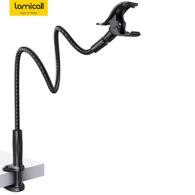 China Wholesale Lamicall GP05 Deskside Phone Arm Mount Flexible Curvy Adjustable Gooseneck Stand Phone Holder For Iphone for sale