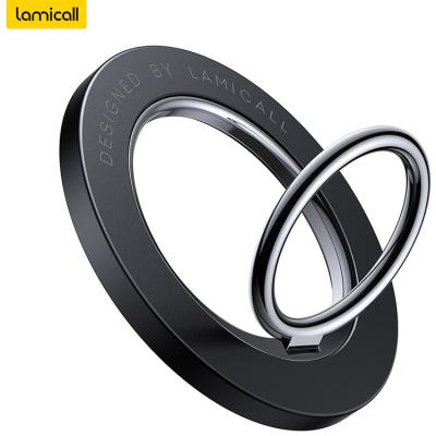 China Lamicall RS06 PORTABLE Magnetic Ring Stand Holder Magnet Ring Finger Phone Grip For iPhone Android Phones for sale