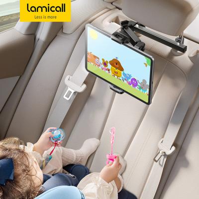 China 2023 Lamicall CH06 Adjustable Car Headrest Vehicle Headrest Adjustable Tablet Holder Car Mount for Rear Seat for sale