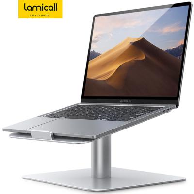 China (Other) Lamicall Adjustable L Aluminum Alloy Laptop Riser Laptop Stand Holder Rotation Desk Stand for Macbook Air for sale