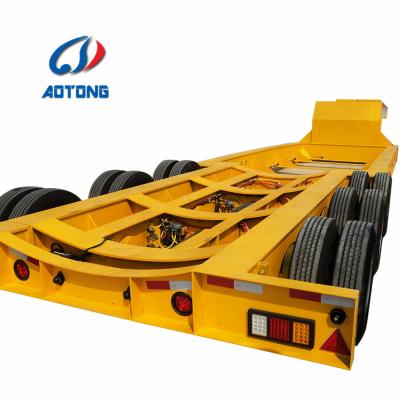 China Factory 200 Ton Truck Trailer Multi-axle Hydraulic Modular Lowbed Semi Trailer For Sale, Beam Carrier for sale