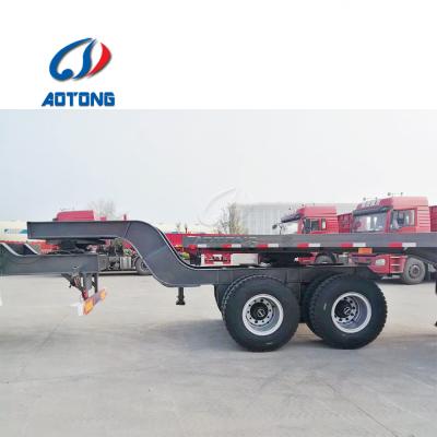 China superlink superlink 20ft 40ft flatbed truck trailer trailer truck trailer 60 ton superlink trailers for sale