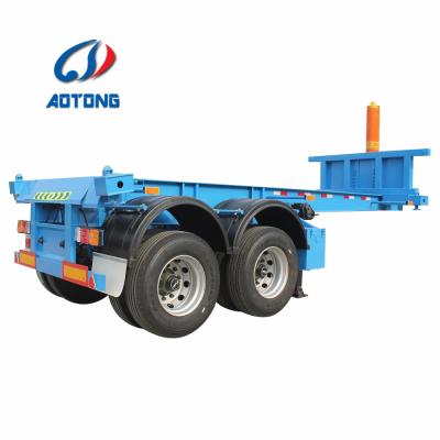 China High Quality Truck Trailer 20ft Container Tipper Container Chassis Tipper Semi Trailer for sale