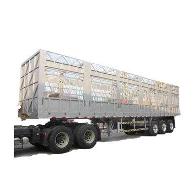 China Germany Hannover Trailer Truck Show 50ton Semi Trailer Alloy Cargo Animal Carrier for sale