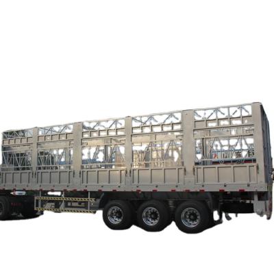 China Others 3 Axle 40Ft Cattle Transport Semi Trailer Cattle Sheep Cattle Trailers for sale