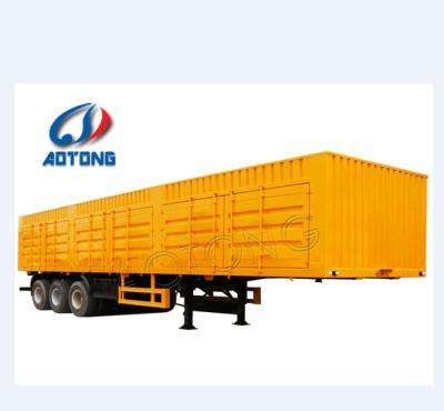 China Low price of semi truck trailer china factory cargo box van container for sale for sale