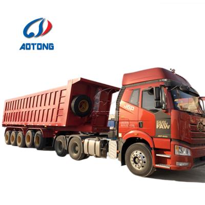 China Truck Trailer 60 Cubic Meter Tipper Trailer Truck Tipper Trailer 100ton Semi Trailer Tipper Trucks For Sale In Dubai for sale