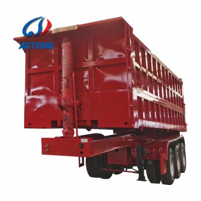 China Truck Trailer 3 Axles 80Ton Dump Semi Trailer Tipper Heavy Loading Trailer for sale