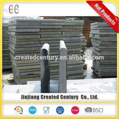 China Eco - Friendly Black Slate Stone Bullnose Steps , Window Sill Bullnose Pool Tile for sale