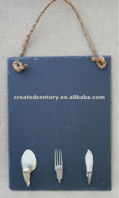 China Decorative Kitchen Slate Message Writing Board With Rope Hang SWB38 for sale