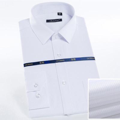 China Premium Anti-pilling Polyester Cotton New Design Fashion Plus Size Long Sleeve Slim Fit Dress Office Shirt For Men for sale