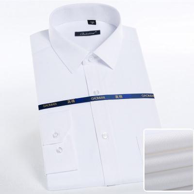 China New Fashion Design Anti-pilling Polyester Premium Cotton Plus Size Long Sleeve Slim Fit Dress Office Shirt For Men for sale