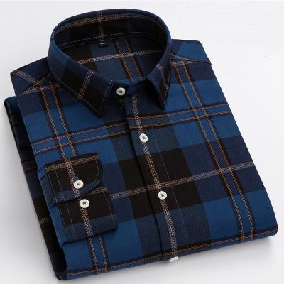 China Wholesale Anti-pilling Plus Size Customization High Quality Premium Cotton Long Sleeve Slim Fit Casual Formal Shirt For Men for sale