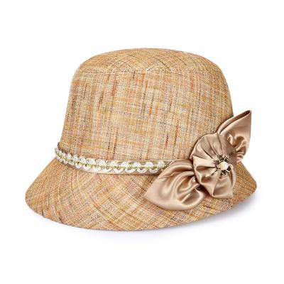 China Cheap Price Wide Brim Summer Panama Hat Women Plush Main Bucket Hat With Logo Sun Hat Custom Made for sale