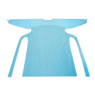 China Antistatic PE Disposable Plastic Apron With Long Sleeves In China for sale