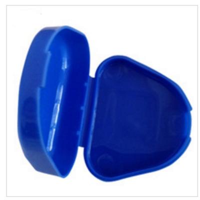 China Acrylic High Quality Colorful Plastic Dental Box Denture Retainer Box for sale