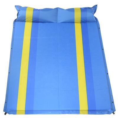 China Waterproof / easy to wear / the best sleeping pad double person soft inflatable mat for outdoor mattress sleeping for sale