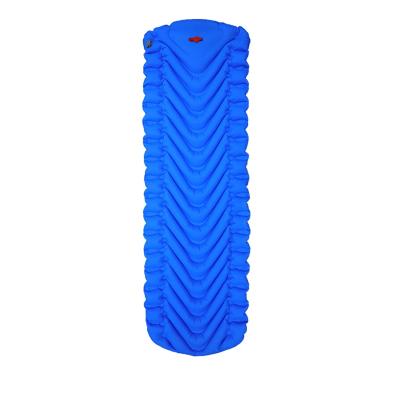 China Portable Wholesale Camping Low Price Inflatable Sleep Pad Air Mat - Foot Press Folding Camping Mattress for sale