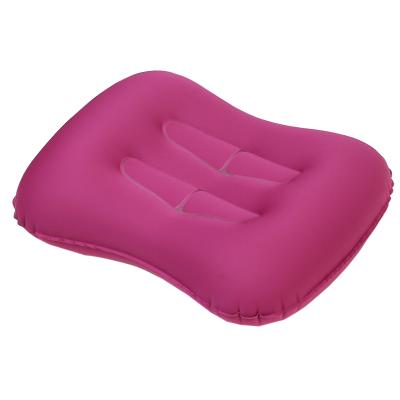 China Folded TPU Knitted 42*32*11cm 82G Inflatable Air Beach Pillow Camping Inflatable Travel Pillow for sale