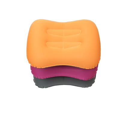 China Folded TPU Knitted 42*32*11cm Inflatable 82G Camping Travel Pillow for sale