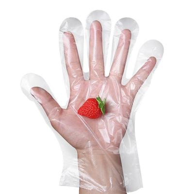 China Chinese Supplier Food Grade Embossed Or Smooth Powder Free Bulk Cheap Disposable Poly Gloves For Kitchen Use for sale