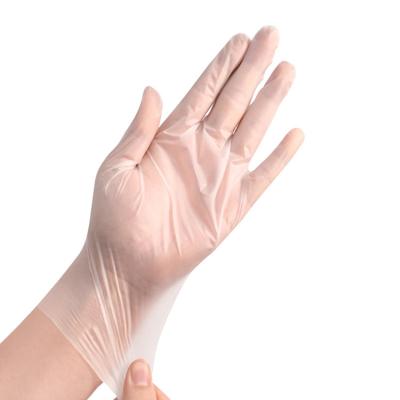 China Restaurant PE Stretch PE High Poly Household Use Strip Embossed Disposable Gloves Easy Clear Daily Working Tape Embossed Gloves for sale