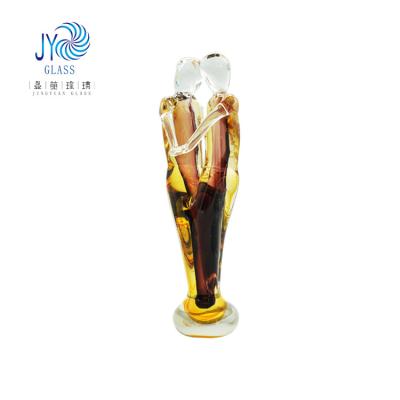 China China Art Glass Ornaments Wholesale Handmade Murano Sculpture Trophy Blown Glass Decoration for sale