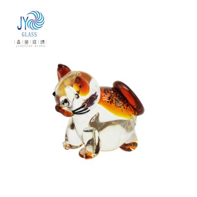 China China wholesale handmade blown miniature murano glass cute animal figurine souvenir for decoration for sale